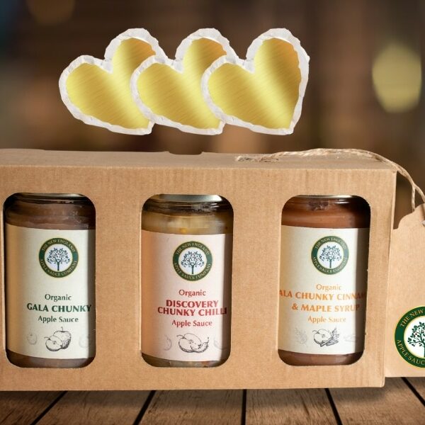 100% organic apple sauce gift box set