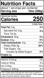 easy apple sauce nutriotn label just 250 calories